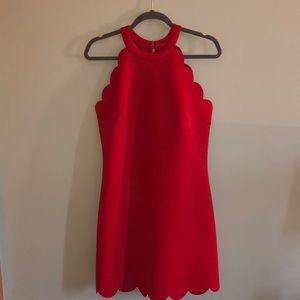 Soprano Red Scallop Dress
